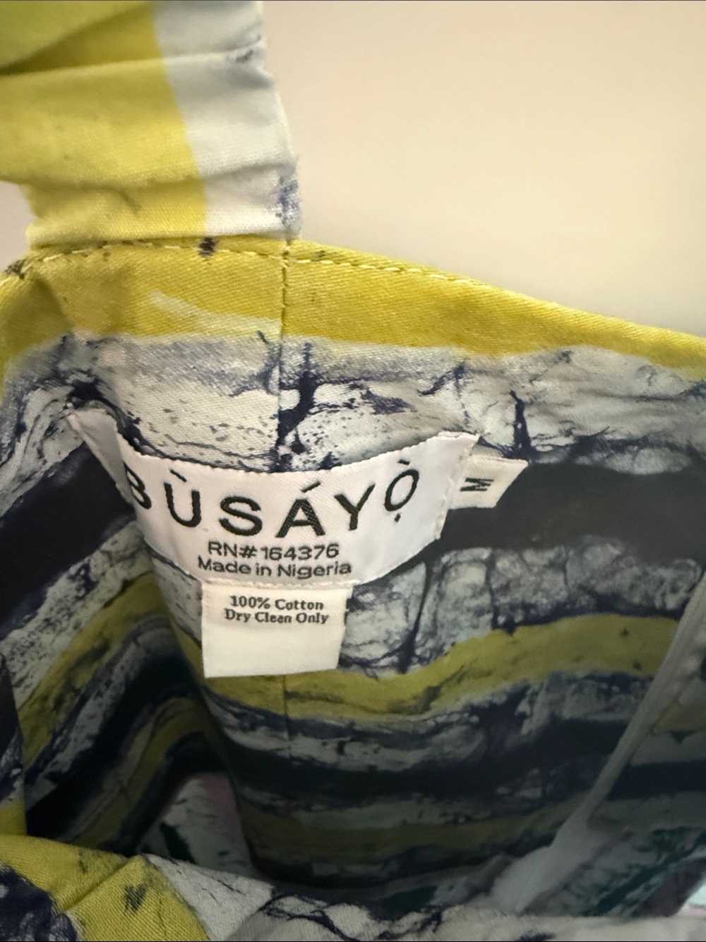 Busayo Striped Crinkle Maxi Dress in Yellow, Green, Pink, Navy - Picture 6 of 8